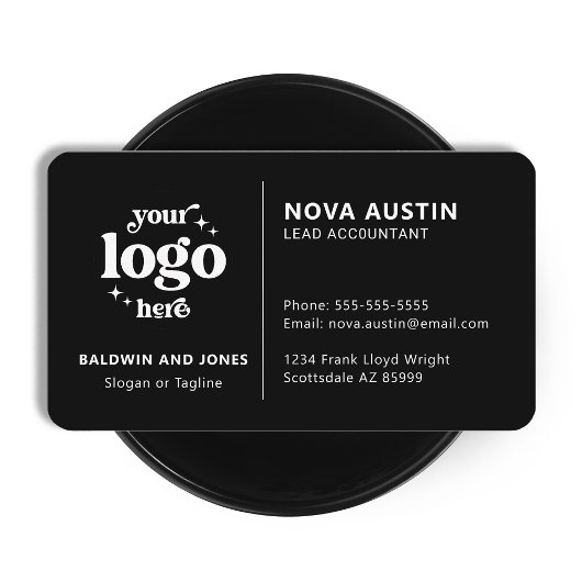 プロフェッショナルシンプルミニマルデザインカスタムロゴ 名刺