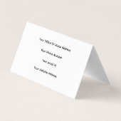 プロフェッショナルシンプルミニマル白黒モダン 名刺 (裏面)