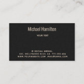 プロフェッショナルシンプルミニマ実在ル財産 名刺 (裏面)