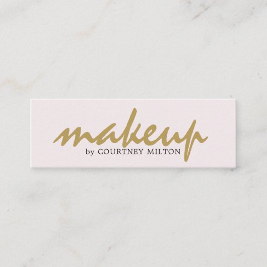 プロフェッショナルシンプルメエレガントークアーティスト スキニー名刺 (正面)