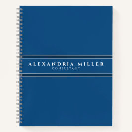 プロフェッショナルシンプルモダンクラシックブルーストライプ ノートブック