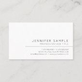 プロフェッショナルシンプルモダンテンプレートスタイリッシュCute 名刺 (裏面)