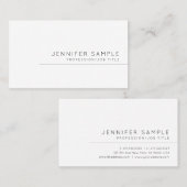 プロフェッショナルシンプルモダンテンプレートスタイリッシュCute 名刺 (正面/裏面)