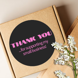 プロフェッショナルシンプルモダンネオンピンクブラック ラウンドシール