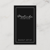 プロフェッショナルシンプルモダン白黒 名刺 (正面)