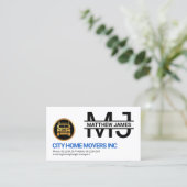 プロフェッショナルシンプルモノグラム金ゴールドトラック 名刺 (スタンド正面)