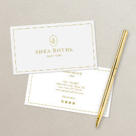 プロフェッショナルシンプルライトグレーヴィンテージモノグラム