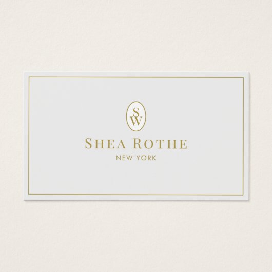 プロフェッショナルシンプルライトグレーヴィンテージモノグラム (正面)