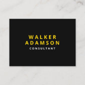 プロフェッショナルシンプルラグジュアリー金ゴールド&ブラック 名刺 (正面)