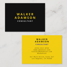 プロフェッショナルシンプルラグジュアリー金ゴールド&ブラック 名刺