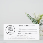 プロフェッショナルシンプルロゴブティックギフト券 (スタンド正面)