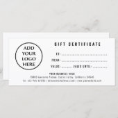 プロフェッショナルシンプルロゴブティックギフト券 (正面/裏面)