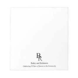 プロフェッショナルシンプルロゴ事業 ノートパッド