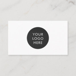 プロフェッショナルシンプルロゴQRコードホワイト会社 名刺