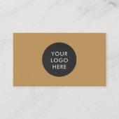 プロフェッショナルシンプルロゴQRコード金ゴールド会社 名刺 (正面)