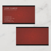 プロフェッショナルシンプルヴィンテージエレガントリュックス 名刺 (正面/裏面)