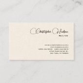 プロフェッショナルシンプル不動産仲介業者実在エテートクリーム 名刺 (正面)