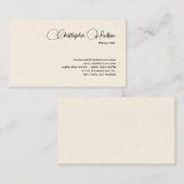 プロフェッショナルシンプル不動産仲介業者実在エテートクリーム 名刺 (正面/裏面)