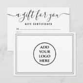 プロフェッショナルシンプル事業ロゴギフト券 (正面/裏面)