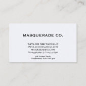 プロフェッショナルシンプル会社団体や組織 名刺 (裏面)