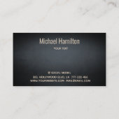 プロフェッショナルシンプル実在財産建築構築 名刺 (裏面)