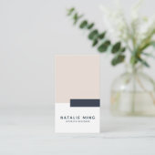 プロフェッショナルシンプル幾何モダン図形 名刺 (スタンド正面)