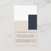 プロフェッショナルシンプル幾何モダン図形 名刺 (裏面)