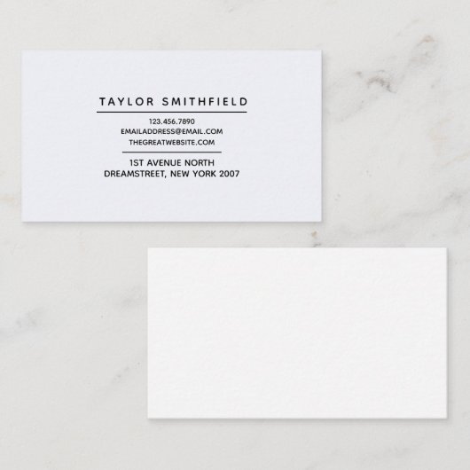 プロフェッショナルシンプル幾何 名刺 (正面/裏面)