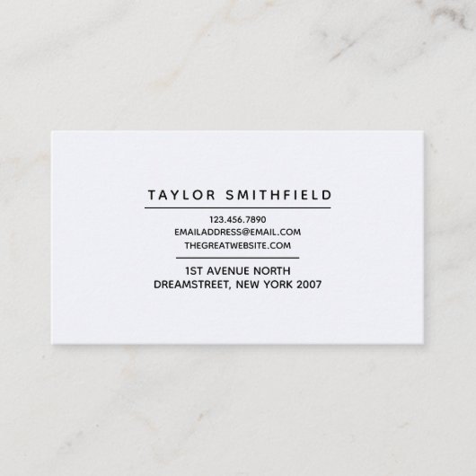 プロフェッショナルシンプル幾何 名刺 (正面)