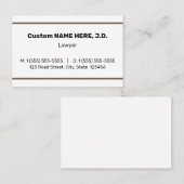 プロフェッショナルシンプル弁護士名刺 名刺 (正面/裏面)