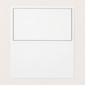 プロフェッショナルシンプル白黒ミニマリスト 名刺 (内部フラット)