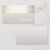 プロフェッショナルシンプル金ゴールドトゥペグラデーション 名刺 (正面/裏面)