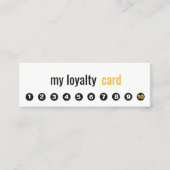 プロフェッショナルシンプル10パンチカスタマーロイヤリティカード ロイヤリティカード (正面)