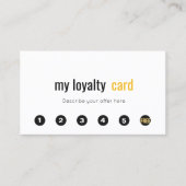 プロフェッショナルシンプル6パンチカスタマーロイヤリティカード ロイヤリティカード (正面)
