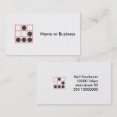 プロフェッショナルジオメトリパターン名刺 名刺 (正面/裏面)