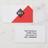 プロフェッショナルジオメトリパターン名刺 名刺 (正面/裏面)