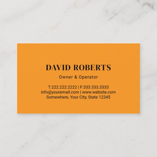 プロフェッショナルジャンクの取り外しと運搬サービス 名刺 (裏面)