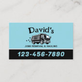 プロフェッショナルジャンクの取り外しと運搬サービス 名刺 (正面)
