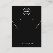 プロフェッショナルジュエリーイヤリング表示カード コーリングカード (正面)