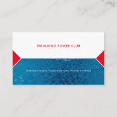 プロフェッショナルスイミングトレーナー |コーチ 名刺 (裏面)