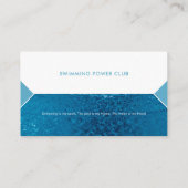 プロフェッショナルスイミングトレーナー |コーチ 名刺 (裏面)