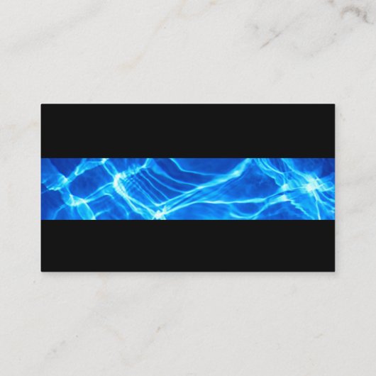 プロフェッショナルスイミングプールのメンテナンス清掃 名刺 (裏面)