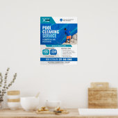 プロフェッショナルスイミングプール清掃サービス ポスター (キッチン)