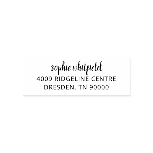 プロフェッショナルスエレガントクリプト差出人住所 セルフインキングスタンプ (デザイン)