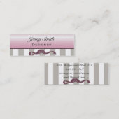 プロフェッショナルスエレガントテースボウモダンウ スキニー名刺 (正面/裏面)