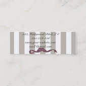 プロフェッショナルスエレガントテースボウモダンウ スキニー名刺 (裏面)