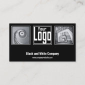 プロフェッショナルスキャナブルブラック&ホワイトカンパニー 名刺 (裏面)