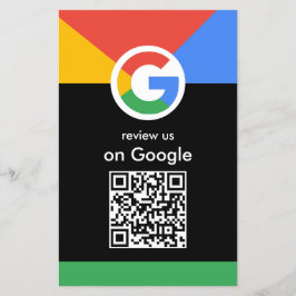 プロフェッショナルスキャンでGoogleレビューQRコードビジネス チラシ