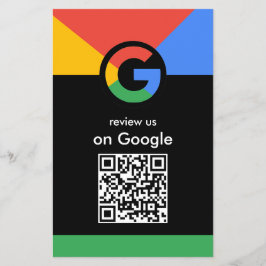 プロフェッショナルスキャンでGoogleレビューQRコードビジネス チラシ