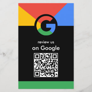プロフェッショナルスキャンでGoogleレビューQRコードビジネス チラシ